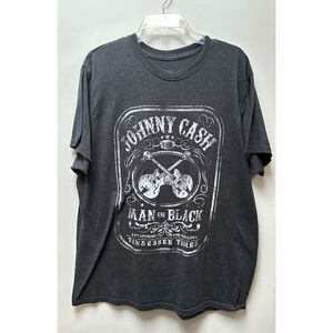 Johnny Cash Man In Black men’s short sleeve black t-shirt size 2XL. #3-1182